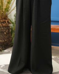 Midnight Flow Wide-Leg Trousers