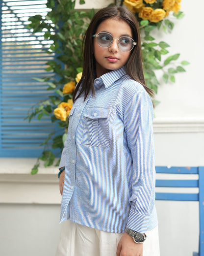 Sky Stripe Classic Shirt
